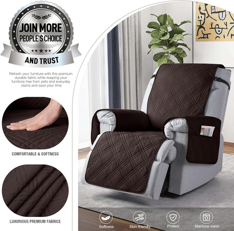Waterproof Recliner Slipcover - Non Slip & Pet Friendly