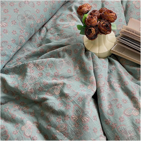 Butterfly Garden Cotton Gauze Bedding Set(4 PCS)