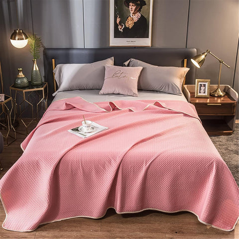 Bentley Rose Blush Silk Summer Quilt