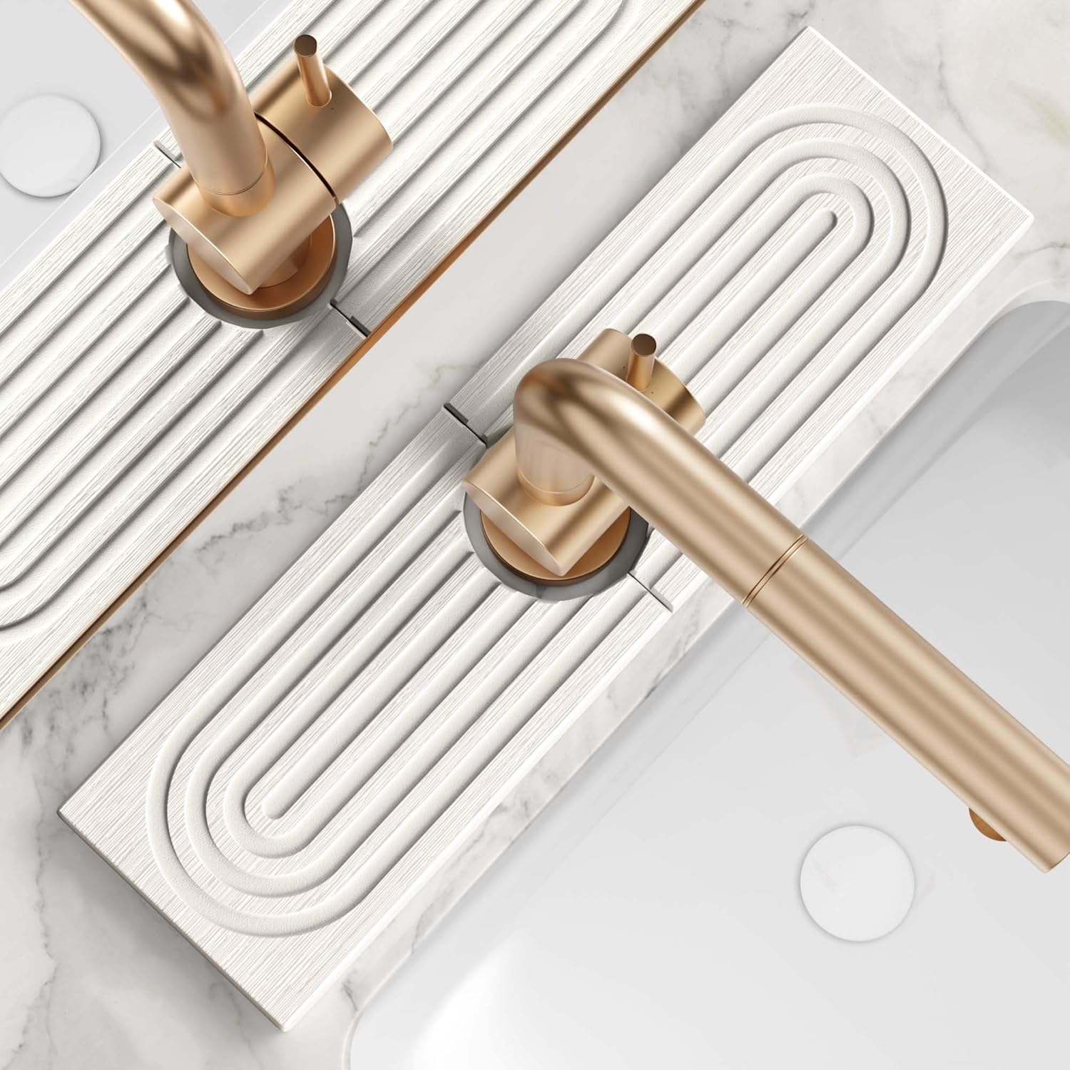 The InstaDry Faucet Stone Mat - Limited Time Offer - White / 40×10cm (15.7 × 3.9")