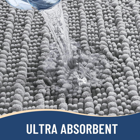 Super Absorbent Chenille Bathroom Mat
