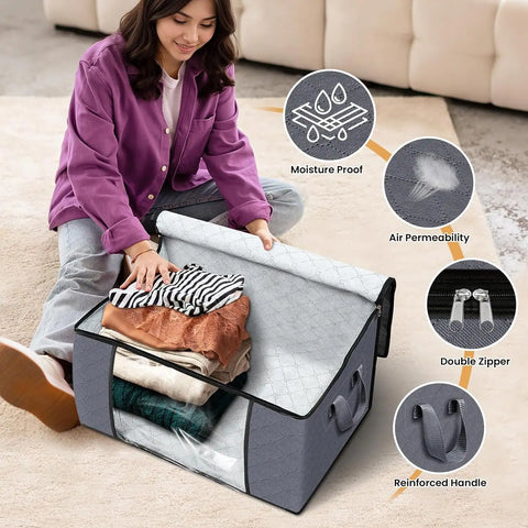 Foldable Clothes Storage Bag Organizer