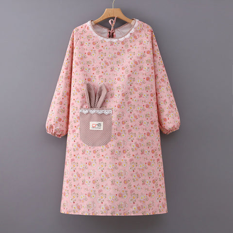 Floral Waterproof Kitchen Apron