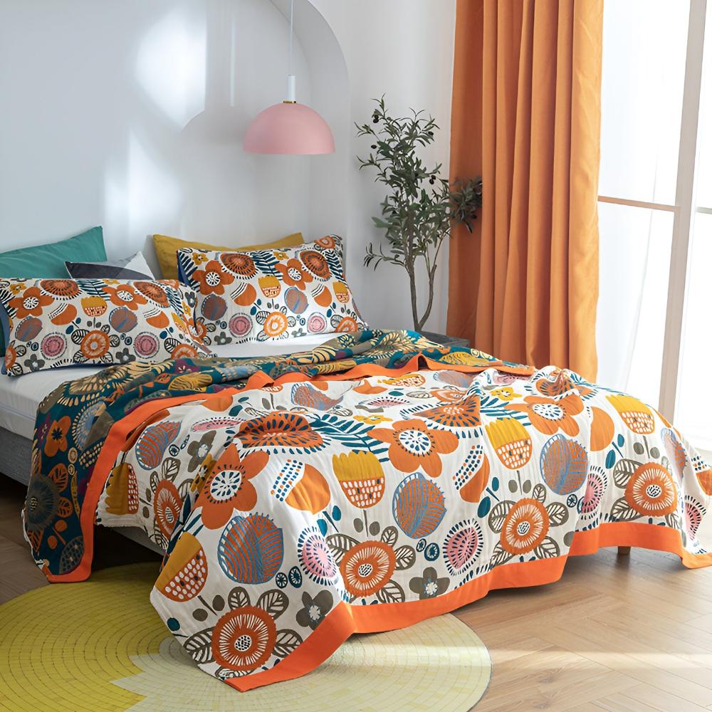 BOHO FLOWER BLANKET