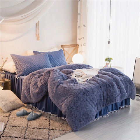 Velvet Duvet Cover - 4 Piece Bedding Set