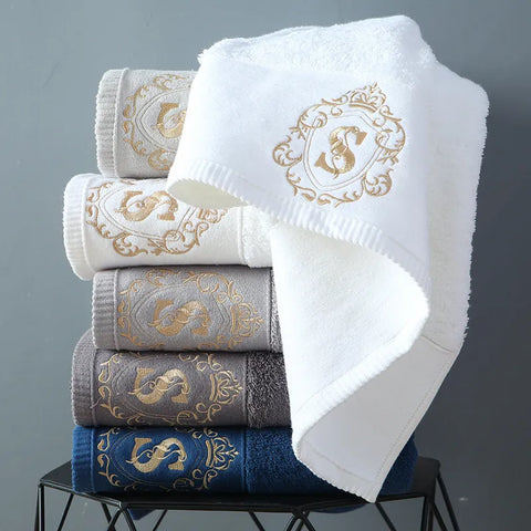 Deluxe Embroided Cotton Towels