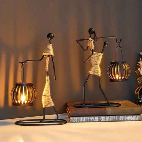 Tribal Elegance Lantern Sculpture