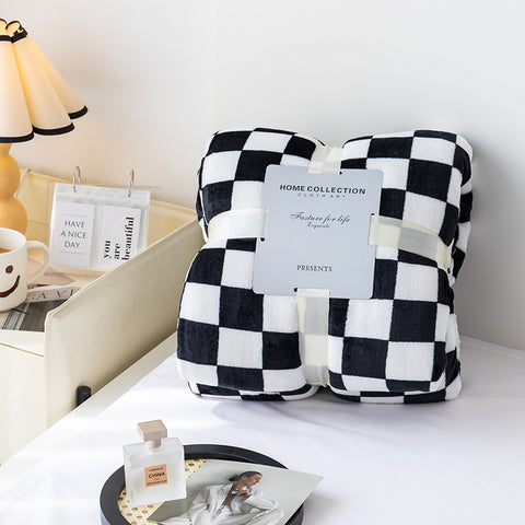 Checkered Flannel Throw Blanket