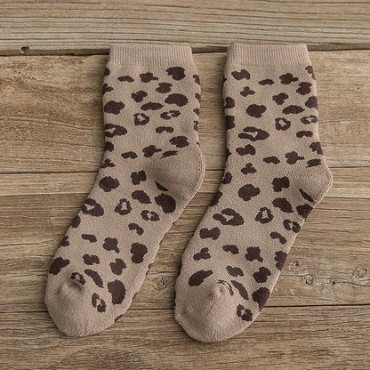 LEOPARD TERRY-COTTON SOCKS