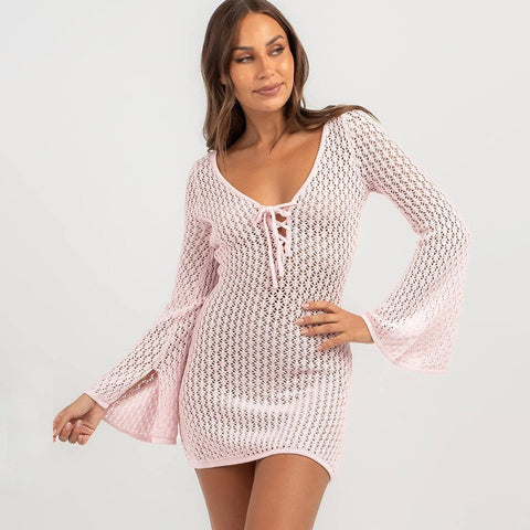 Santorini Woven Beach Cover-Up