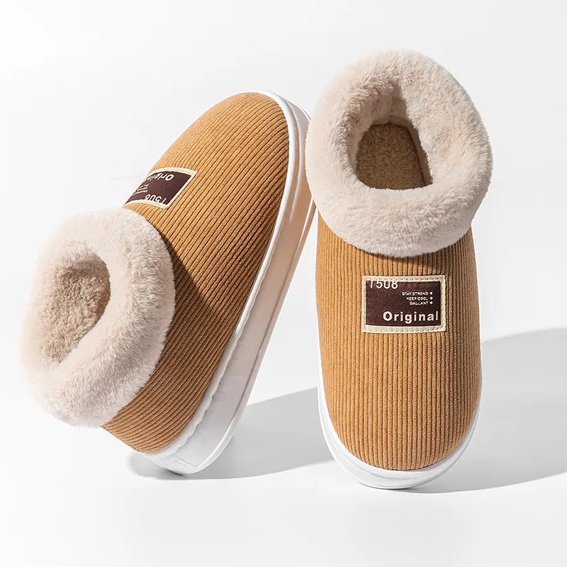 FREYA FURRY DEEP-HEEL SLIPPERS