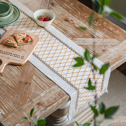 Boho Tasseled Table Runners