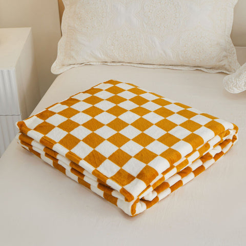Checkered Flannel Throw Blanket