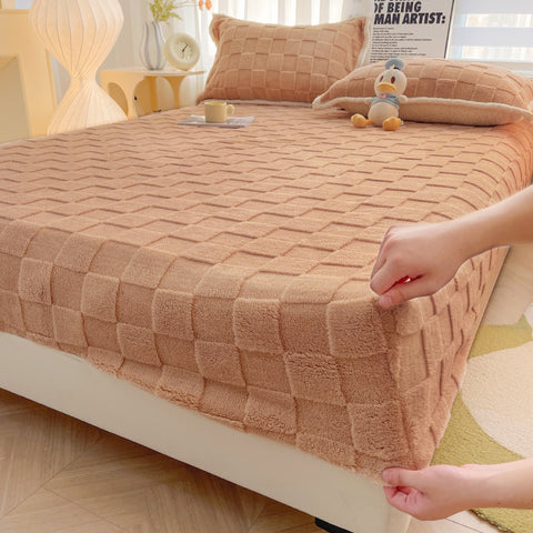 Quilted Velvet Fitted Sheet