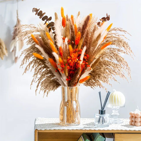 Fall Harvest Dried Pampas Bouquet