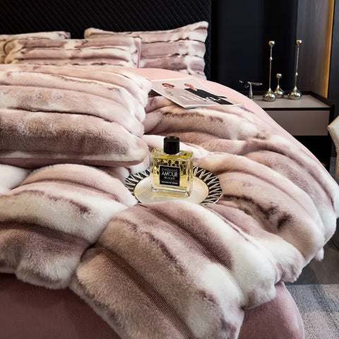 Velvet Bedding Set - Faux Fur Ultra Soft (4PCS)