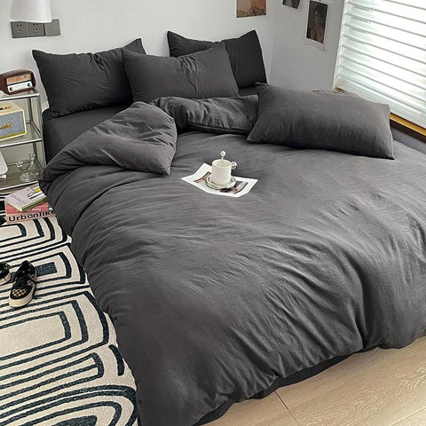 Washed Cotton Bedding Set (4PCS)