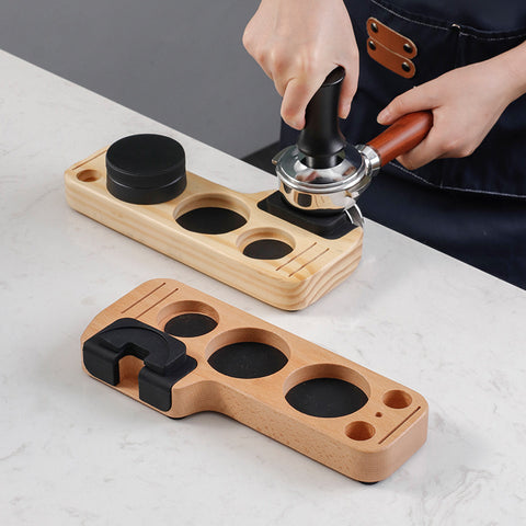 Espresso Tamp Station - Wood Coffee Tamper