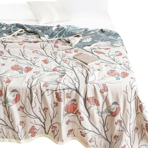 Cotton Woven Blanket - Hawthorn & Bullfinch Japanese Style