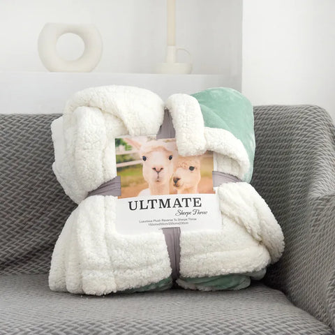 Double Layer Sherpa Fleece Blanket