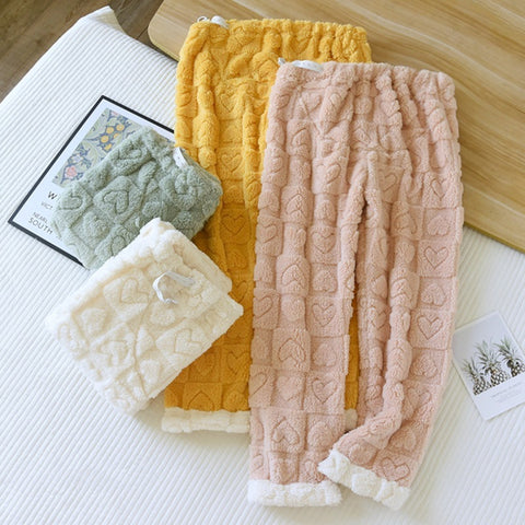 Cozy Fleece Maternity Pajama Pants