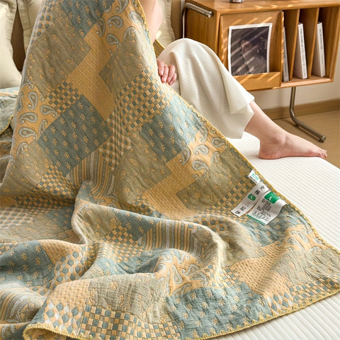 Retro Cotton Quilt - Patchwork Patterns