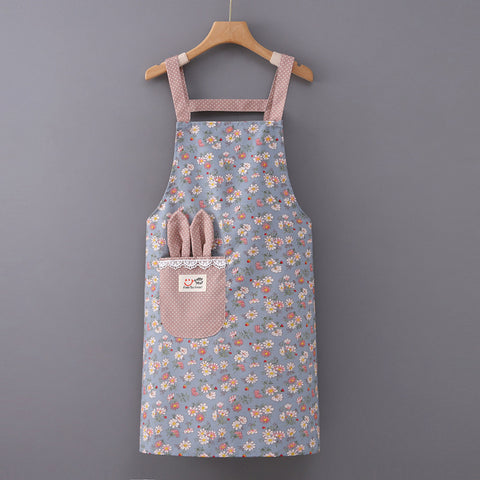 Floral Waterproof Kitchen Apron