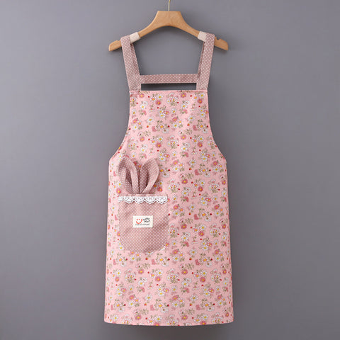 Floral Waterproof Kitchen Apron