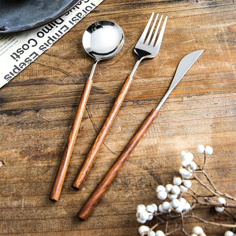 Toscana Rosewood Flatware Set
