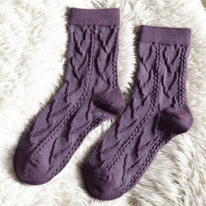 DAHLIA FLORAL WOOL SOCKS