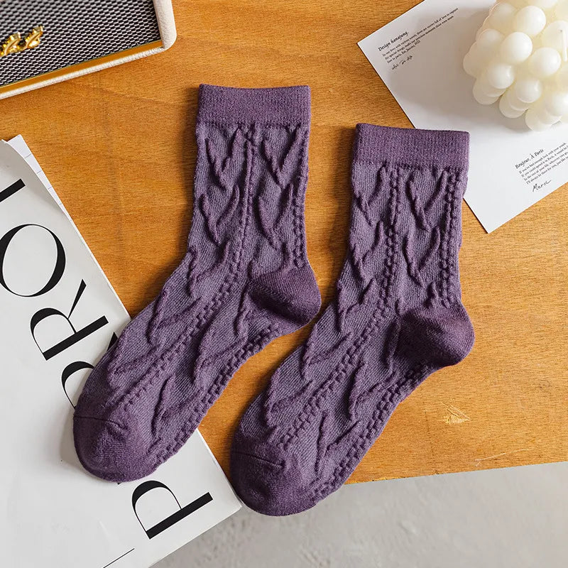 DAHLIA FLORAL WOOL SOCKS