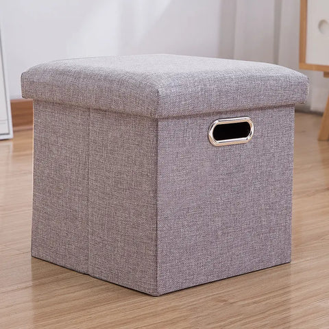 Foldable Storage Ottoman Cube Stool