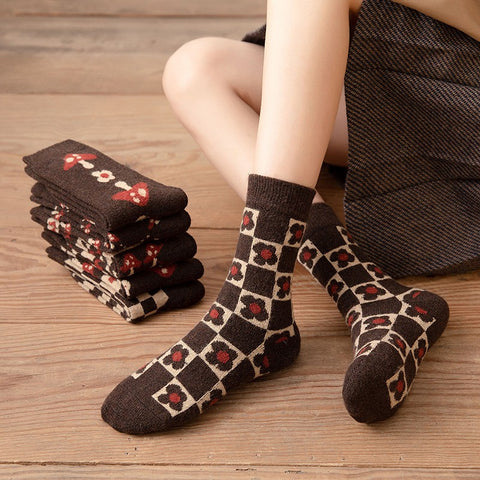 Yuki Retro Thermal Wool Socks