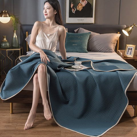 Bentley Blue Ice Silk Summer Quilt
