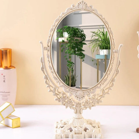 Fleur Antique Vanity Mirror