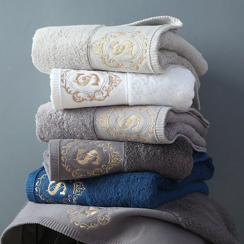 Deluxe Embroided Cotton Towels