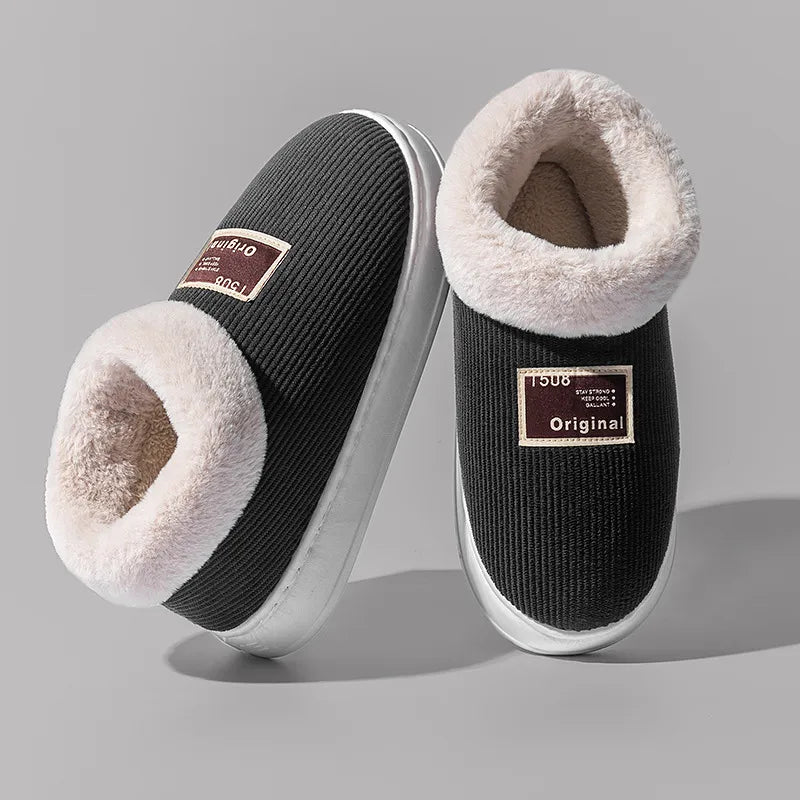 FREYA FURRY DEEP-HEEL SLIPPERS