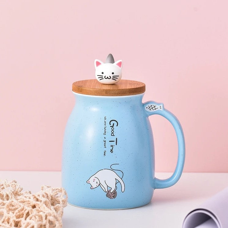 NEKOMORI CERAMIC CAT MUG