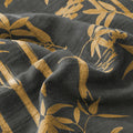 Bamboo Print Cotton Gauze Yarn-dyed Reversible Coverlet 6