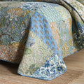Bohemian Floral Stitching Quilt with Pillowcases 3