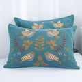 Boho Flower Bird Cotton Gauze Pillowcases (2pcs) 2