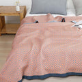 Breathable Plaid Cotton Reversible Summer Quilt 0