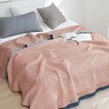 Breathable Plaid Cotton Reversible Summer Quilt 2