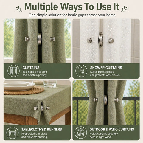 Magnetic Curtain Clips