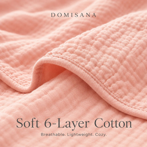Cotton Waffle Blanket - Breathable All-Season Throw