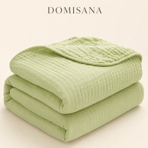 Cotton Waffle Blanket - Breathable All-Season Throw