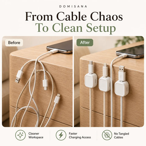 SnapTidy Magnetic Cable Clips
