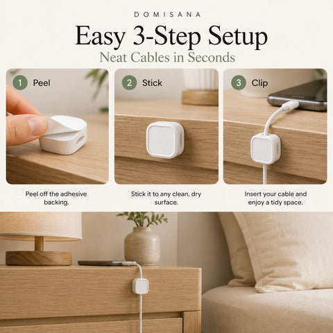 SnapTidy Magnetic Cable Clips