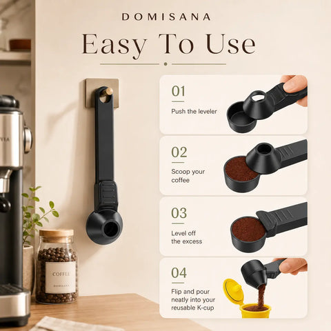 No-Mess Coffee Scoop Funnel