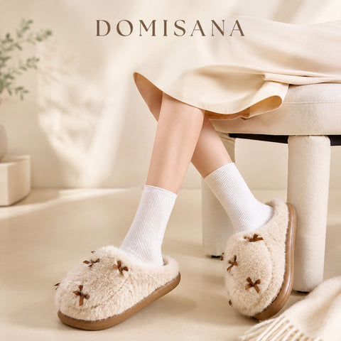 Women's Fuzzy House Slippers